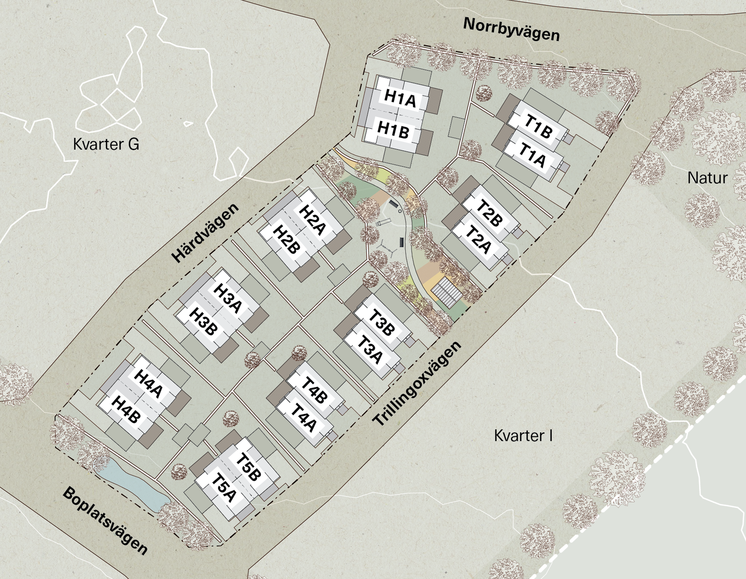 Situationsplan - Kv Löjan - Grebo, Åtvidabergs kommun